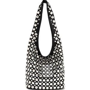 🆕 Studded Hobo Shoulder Bag